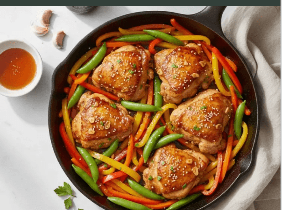 Honey garlic chicken